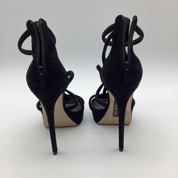 1926. Aldo Black Strappy Stiletto Heels NWOT Size 9 - Picture 8 of 8